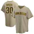 Yuxns S.Diego Padres #30 Gavin Sheets Player Khaki Home Game Stitched Jerseys