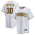 Yuxns S.Diego Padres #30 Gavin Sheets Player White Home Limited Game Stitched Jerseys
