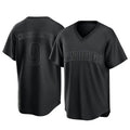 Yuxns S.Diego Padres #9 Jake Cronenworth Player Black Pitch Fashion Game T-shirt Stitched Jerseys