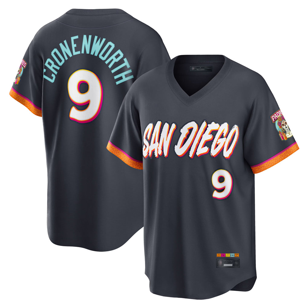 Yuxns S.Diego Padres #9 Jake Cronenworth Player Obsidian 2026 City Connect Home Limited T-shirt Stitched Jerseys