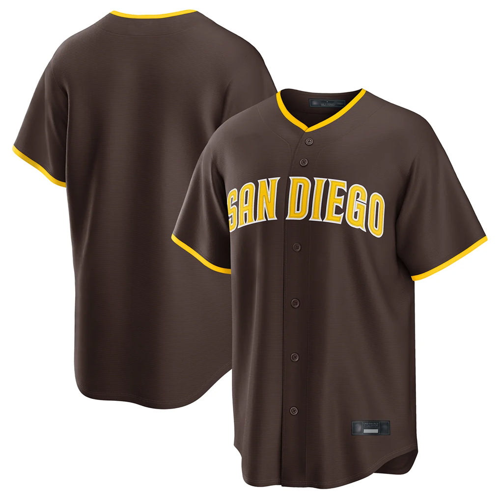 Yuxns S.Diego Padres ## Diego Padres Blank Player Brown Home Game Stitched Jerseys