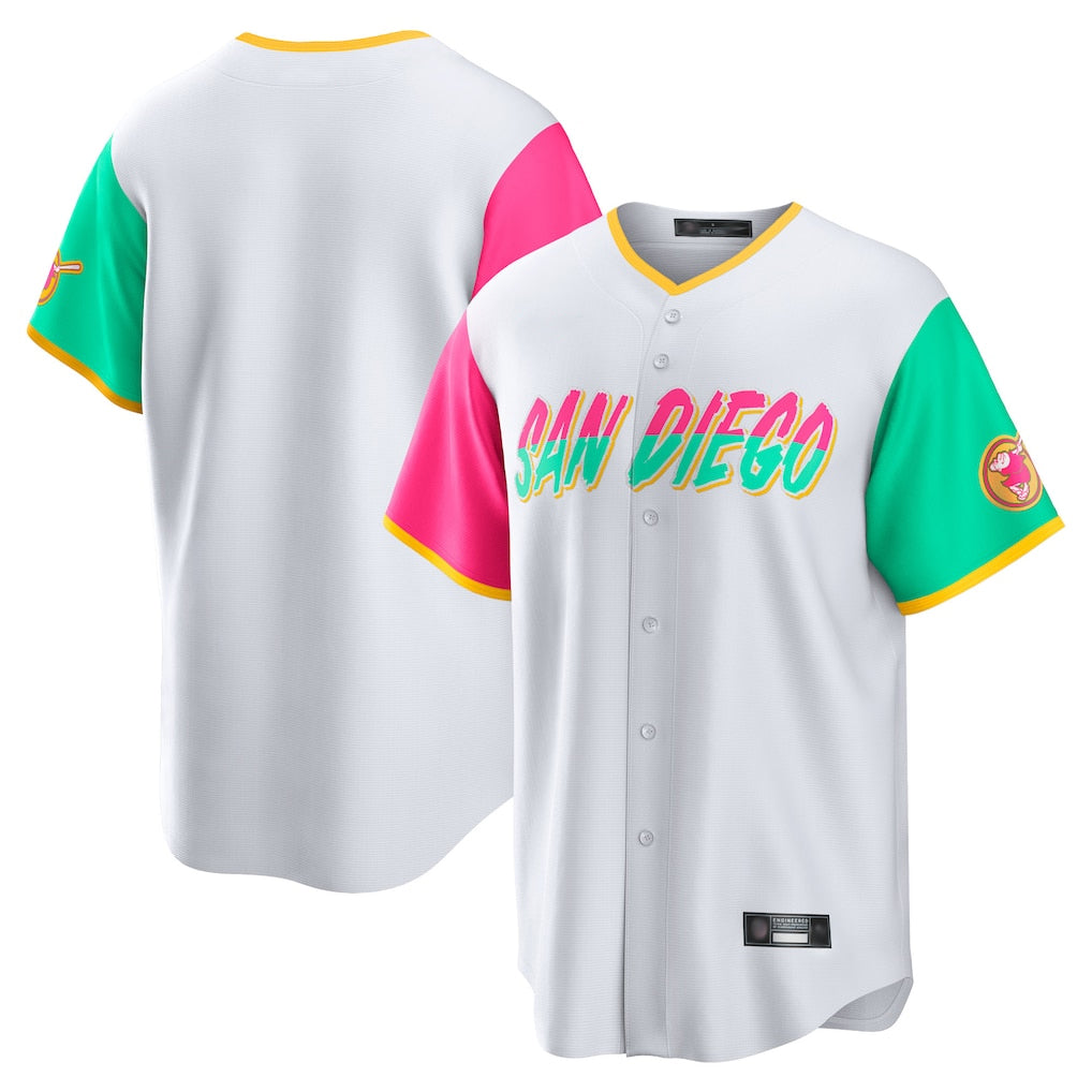 Yuxns S.Diego Padres ## Diego Padres Blank Player White City Connect Home Game Stitched Jerseys