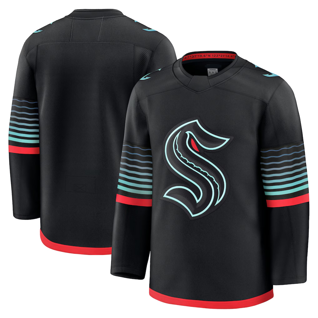 Yuxns S.Kraken Black Alternate Premium Jerseys