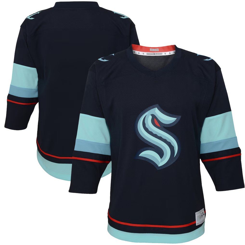 Yuxns S.Kraken Navy Home Replica Jerseys