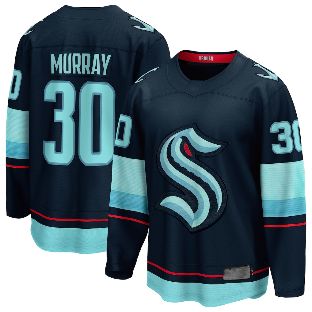 Yuxns S.Kraken #30 Matt Murray Deep Sea Blue Home Breakaway Jerseys