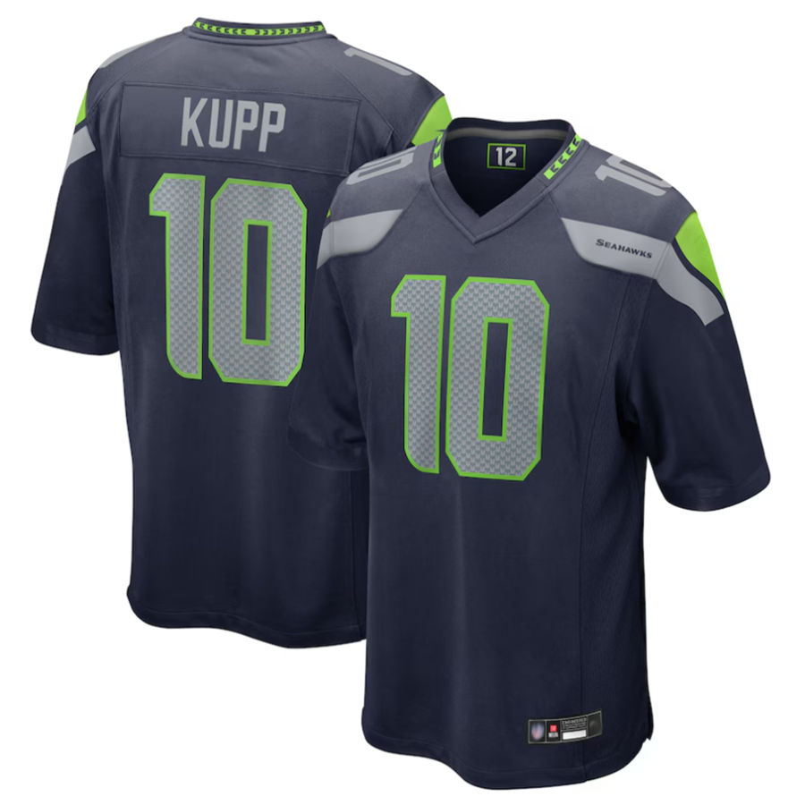 Yuxns S.Seahawks #10 Cooper Kupp Player College Navy Game Stitched Jerseys