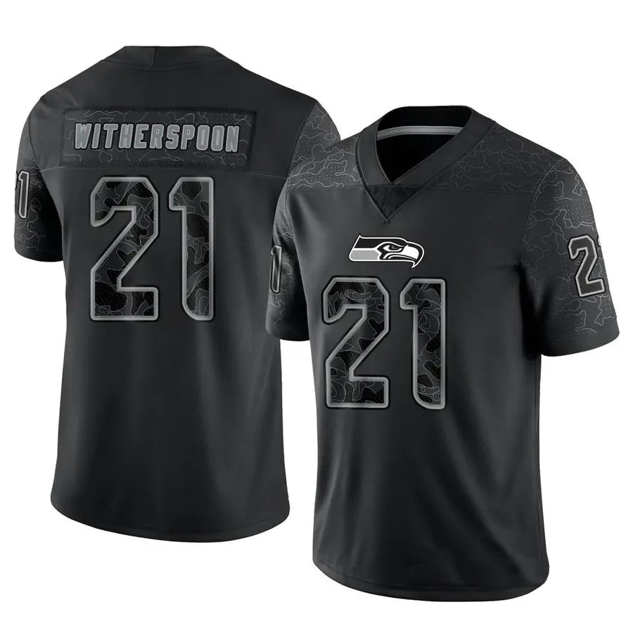 Yuxns S.Seahawks #21 Devon Witherspoon Player Black RFLCTV Limited Stitched Jerseys