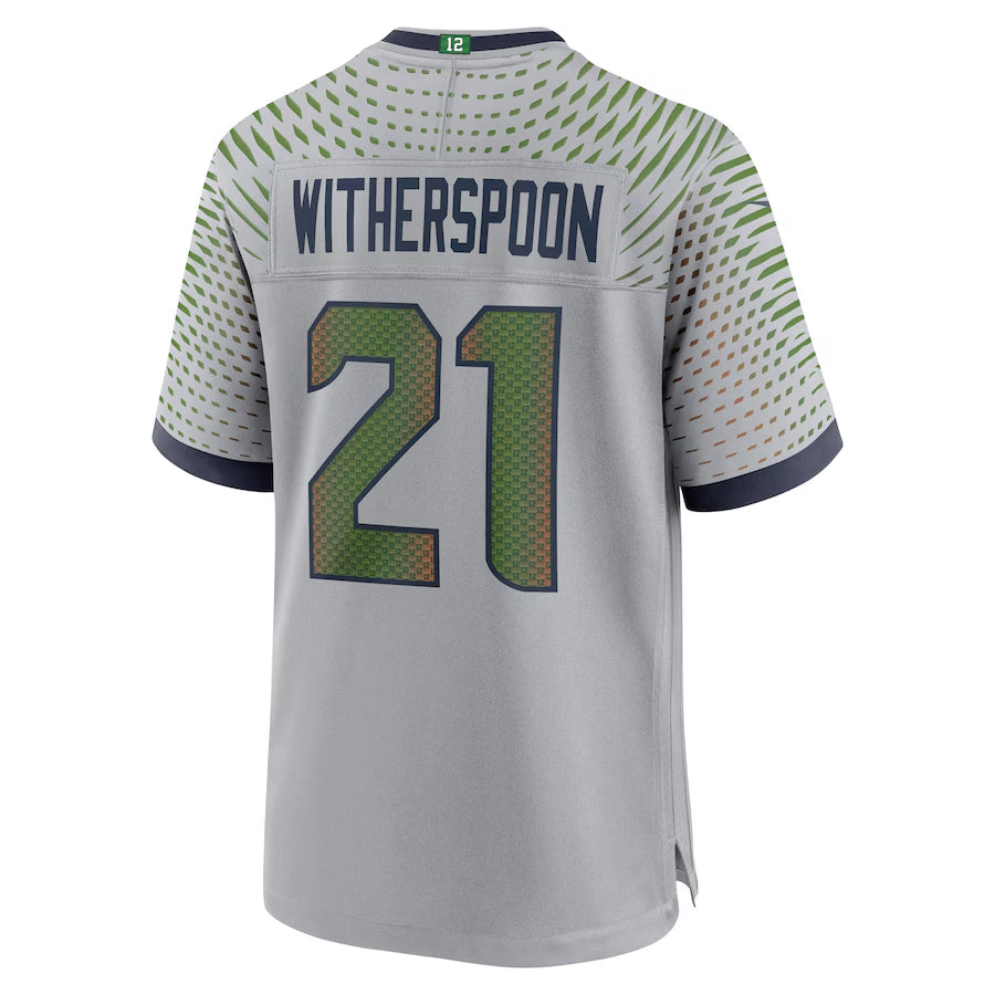 Yuxns S.Seahawks #21 Devon Witherspoon Player Gray Rivalries Collection Game Stitched Jerseys