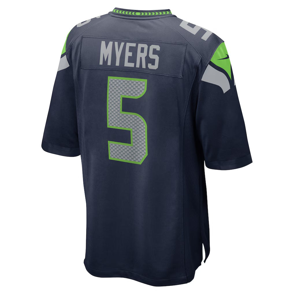 Yuxns S.Seahawks #5 Jason Myers Game Jersey - College Navy Stitched Jerseys