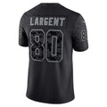 Yuxns S.Seahawks #80 Steve Largent Player Black RFLCTV Limited Stitched Jerseys