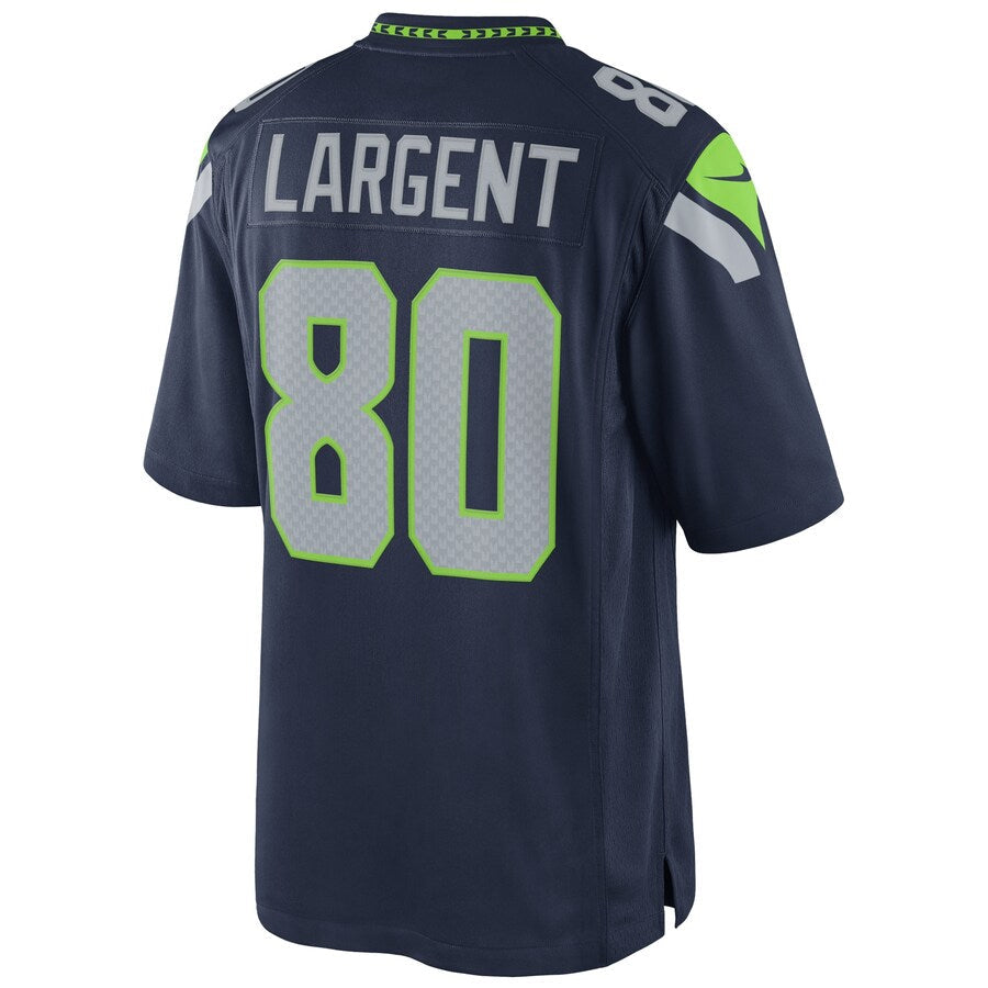Yuxns S.Seahawks #80 Steve Largent Player Navy Home Game Stitched Jerseys