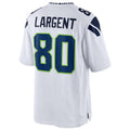 Yuxns S.Seahawks #80 Steve Largent Player White Home Game Stitched Jerseys