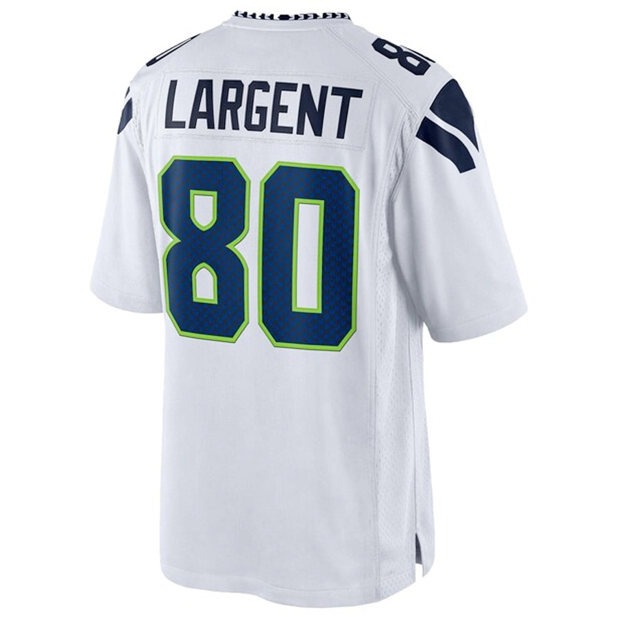 Yuxns S.Seahawks #80 Steve Largent Player White Home Game Stitched Jerseys
