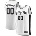 Yuxns Custom SA.Spurs White Fast Break Replica Stitched Jerseys- Association Edition