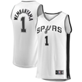 Yuxns SA.Spurs #1 Victor Wembanyama White Fast Break Replica Player Stitched Jerseys- Association Edition