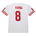 Yuxns SF.49ers 1994 #8 Steve Young Mitchell & Ness White Authentic Throwback Retired Player Puhic Stitched Jerseys