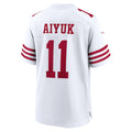 Yuxns SF.49ers #11 Brandon Aiyuk White Game Stitched Jerseys