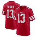 Yuxns SF.49ers #13 Brock Purdy Player Red Game Home Stitched Jerseys