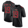 Yuxns SF.49ers #19 Deebo Samuel Sr. Player Black Fashion Home Game Stitched Jerseys