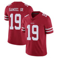 Yuxns SF.49ers #19 Deebo Samuel Sr. Player Red Limited Vapor Untouchable Home Game Stitched Jerseys