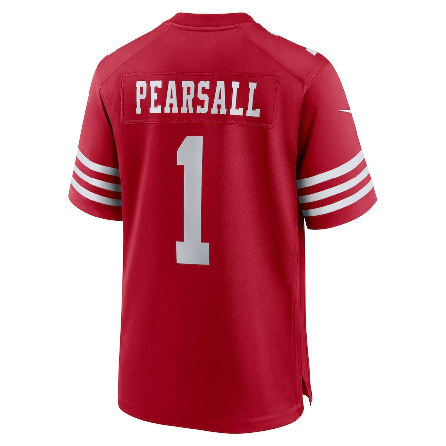 Yuxns SF.49ers #1 Ricky Pearsall 2024 Draft First Round Pick Player Game Stitched Jerseys