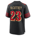 Yuxns SF.49ers #23 Christian McCaffrey Player Rivalries Collection Black Game Stitched Jerseys