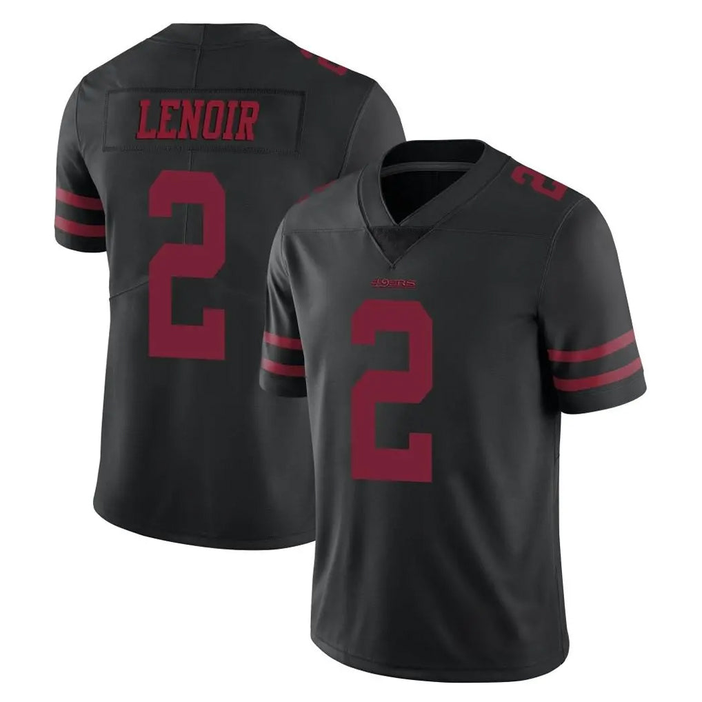 Yuxns SF.49ers #2 Deommodore Lenoir Player Black Alternate Limited Vapor Untouchable Home Game Stitched Jerseys