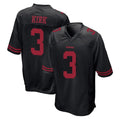 Yuxns SF.49ers #3 Christian Kirk Player Black Alternate Home Game Stitched Jerseys