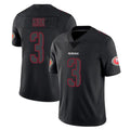 Yuxns SF.49ers #3 Christian Kirk Player Black Impact Limited Home Game Stitched Jerseys