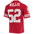 Yuxns SF.49ers #52 Patrick Willis Mitchell & Ness Scarlet Legacy Replica Puhic Game Stitched Jerseys