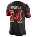 Yuxns SF.49ers #54 Fred Warner Player Rivalries Collection Vapor Limited Black Stitched Jerseys