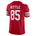 Yuxns SF.49ers #85 George Kittle Player Scarlet Vapor F.U.S.E. Limited Stitched Jerseys