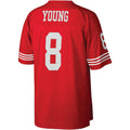 Yuxns SF.49ers #8 Steve Young Mitchell & Ness Scarlet Legacy Replica Stitched Jerseys