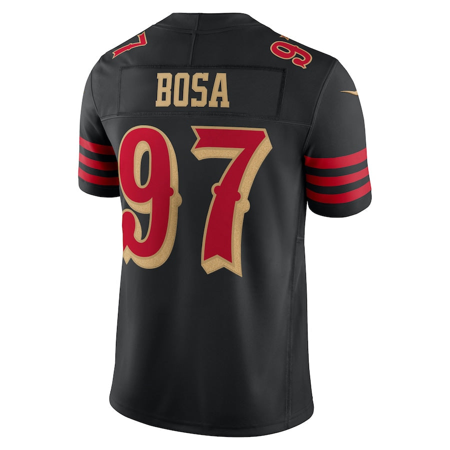 Yuxns SF.49ers #97 Nick Bosa Player Rivalries Collection Vapor Limited Black Stitched Jerseys