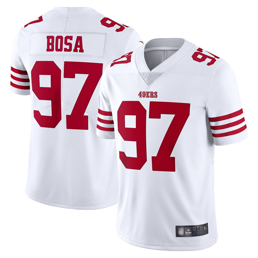 Yuxns SF.49ers #97 Nick Bosa Player White Vapor Limited Stitched Jerseys