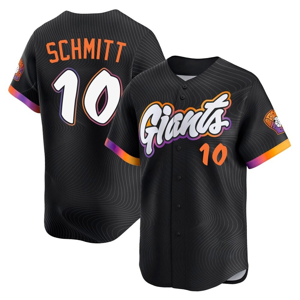 Yuxns SF.Giants #10 Casey Schmitt Player Black 2025 City Connect Home Limited Stitched Jerseys