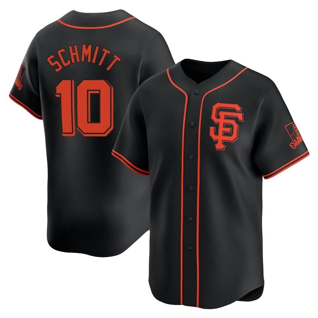 Yuxns SF.Giants #10 Casey Schmitt Player  Black 2026 Home Limited Stitched Jerseys