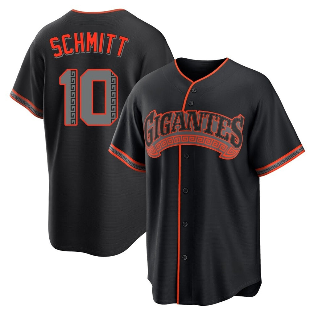 Yuxns SF.Giants #10 Casey Schmitt Player Black Alternate Limited Stitched Jerseys