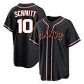 Yuxns SF.Giants #10 Casey Schmitt Player Black Fashion Out Home Limited Stitched Jerseys
