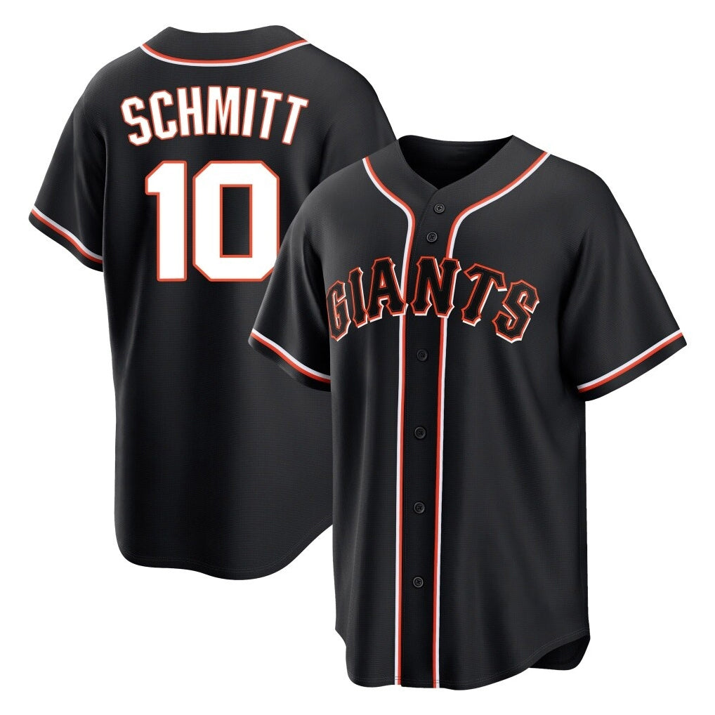 Yuxns SF.Giants #10 Casey Schmitt Player Black Fashion Out Home Limited Stitched Jerseys