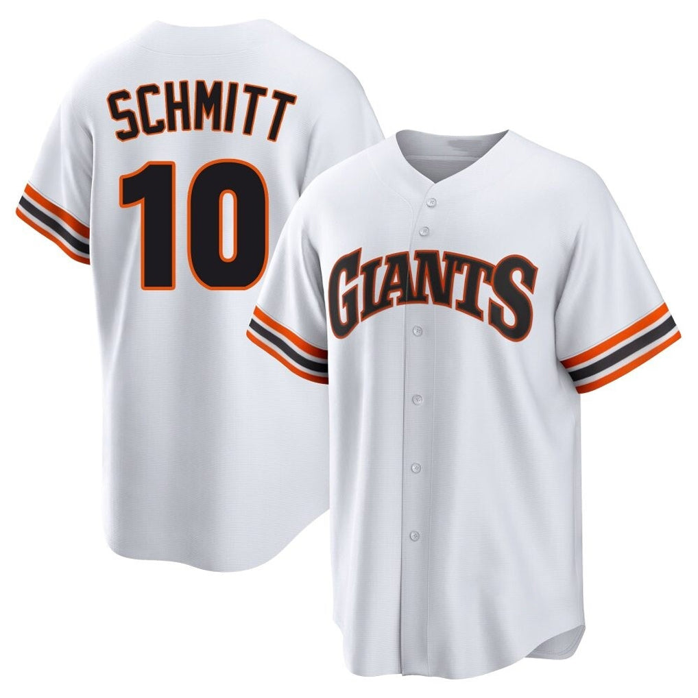Yuxns SF.Giants #10 Casey Schmitt Player White Home Game Stitched Jerseys