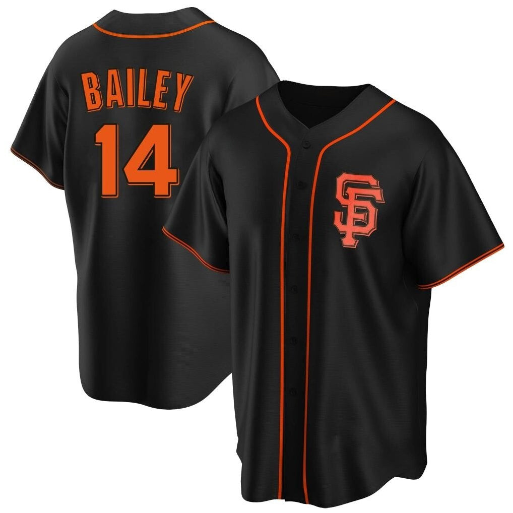 Yuxns SF.Giants #14 Patrick Bailey Player Black 2026 Home Game Stitched Jerseys