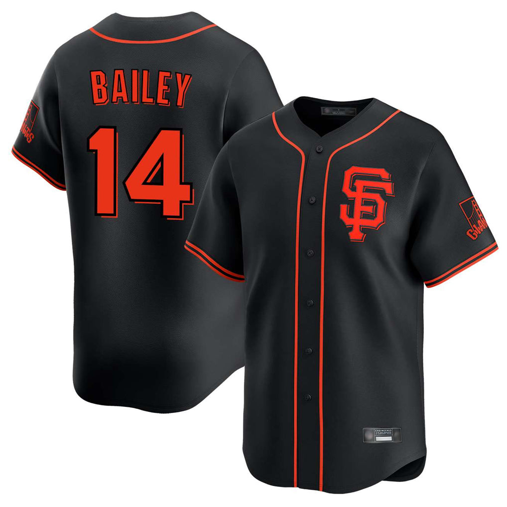 Yuxns SF.Giants #14 Patrick Bailey Player Black 2026 Home Limited Stitched Jerseys