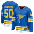 Yuxns SL.Blues #50 Jordan Binnington Blue Home Premium Player Jerseys