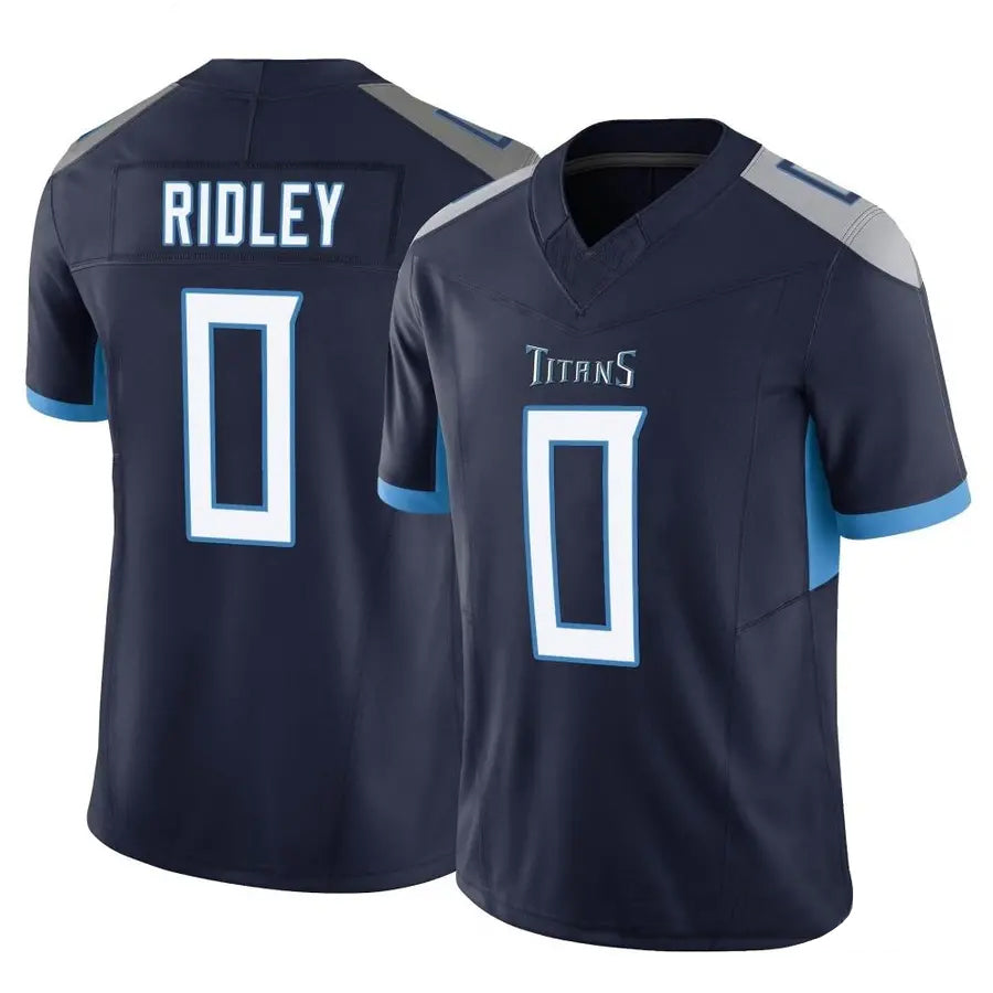 Yuxns T.Titans #0 Calvin Ridley Player Navy Vapor F.U.S.E. Limited Stitched Jerseys