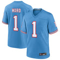 Yuxns T.Titans #1 Cameron Ward Player Light Blue Replica Limited Game Stitched Jerseys