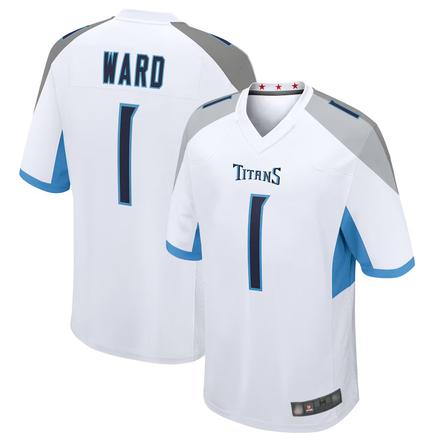 Yuxns T.Titans #1 Cameron Ward Player White Game Stitched Jerseys