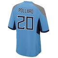 Yuxns T.Titans #20 Tony Pollard Player Light Blue Home Game Stitched Jerseys
