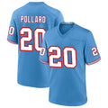 Yuxns T.Titans #20 Tony Pollard Player Light Blue Throwback Alternate Game Stitched Jerseys