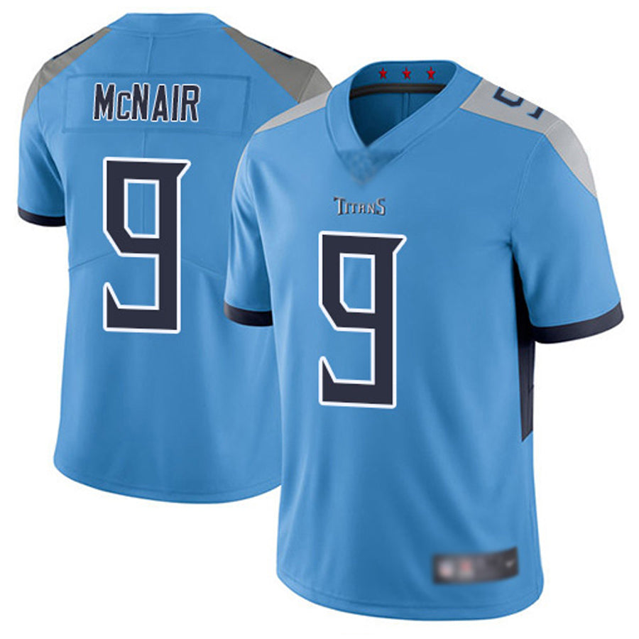 Yuxns T.Titans #9 Steve McNair Player Light Blue Vapor Limited Stitched Jerseys